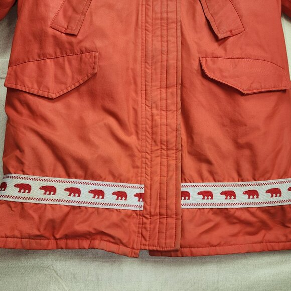 Vintage Thermo King Down Polar Bear Long Jacket Winter Coat (M) - Picture 7 of 13